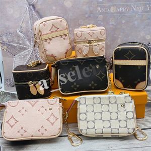 Designers multi cor mini maquiagem cosméticos bolsa de toalete mulheres beleza maquiagem batom chaveiro caso accessoires