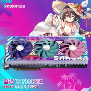 YESTON AMD RX7900XT-20GD6 / RX7900XTX-24GD6 5nm Graphics Card RX 7900 XT / RX 7900 XTX Gaming GPU RGB placa de video