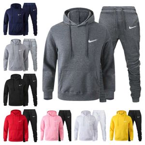 Mens Trailsuit Tasarımcı Moda Takipleri Set Sweater Pantolon Fussballtrikots Set Basketbol Sokak Giyim Spor Takım Kıyafetleri Kalın Hoodies Erkekler Nikie Giyim