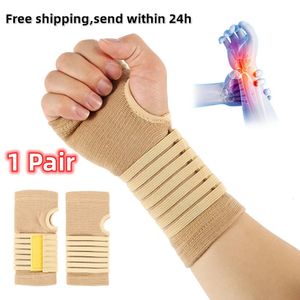 1 çift Elastik Bilek Koruma Fitness Bilek Bant Artrit Sprain Band Karpal Protector El Brace Spor Destekleri Aksesuarlar 240226