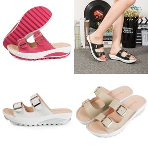 2024 Gai Designer Slipper Slides Fashion Macaron Sandals Ladies Summer Beach Flip Flops höjande tofflor tofflor Sandaler Storlek 35-42