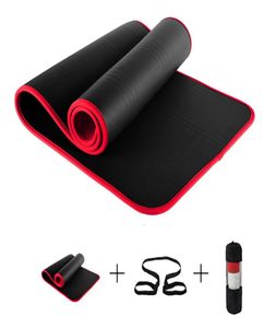 Randbedeckte rutschfeste Yogamatte 10 mm Multifunktionale Sport-Yogamatte für Fitnessstudio Colchonete Schulter 183 60 1 cm mit Fitness Su4155126