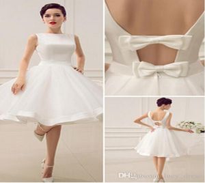 Yeni kesim sırtsız saten bile bageau dizlik organza gelinlik ile yay dekoru sash1007324