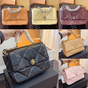 High quality designer bag women crossbody bag Fashion Mouth cover bag Gold button magnetic opening and closing European and American fashion Sheepskin chain bag