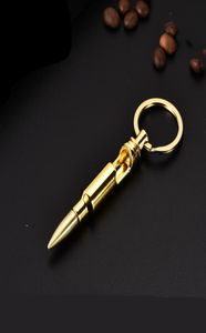 Nya kulflasköppnare Zinklegering Key Ring Pendant Bullet Model Beer Bottle Opener Keychains Bar Gadget Metal Kitchen Tools RRD5547843