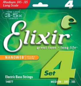 ELIXIR 14077 045105 3 STRINGS BASS NANOWEB Electric Medium Ultra Thin Coating Steel1654659