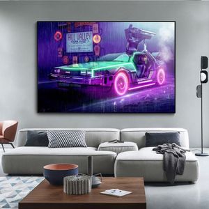 Canvas Movie Pictures Back to the Future Movie Poster Prints Living Room Decoration Prints Wall Art Pictures Frameless Pictures299B