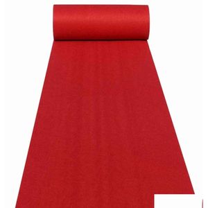 Teppiche 5M 10M Hochzeit Gang Läufer Weiß Blau Rot Teppich Teppich Indoor Outdoor Hochzeiten Party Dicke 2 mm3031384 Drop Lieferung nach Hause Ga Dhyjl