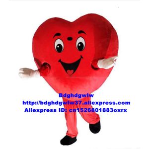 Mascot Costumes Red Heart Love Mascot Costume Adult Cartoon Character Outfit Suit Gather Ceremoniously Company Celebration Cx4055