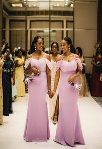 Afrykańskie sukienki druhny spaghetti plus size z koronkową plamą ślubne sukienki gości wieczorne suknie imprezowe Sukienki Honorowe 5141571