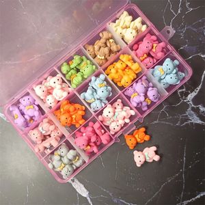 120pcs/60pcs Gummy Bear Art Art Charms Kawaii