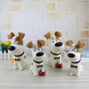 Caixas bonito filhote de cachorro cão piggy bank estatuetas resina dispensador moeda jar natal crianças presentes caixas de dinheiro desktop decoração para casa cofrinho