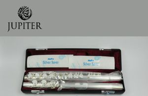 Jupiter JFL511es 16 hål stängda C Key Flute Cupronickel Silver Plated Concert Flute med Case Cleaning Cloth for Students 2223264