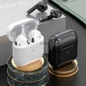 Cell Phone Earphones Pro 4 Bluetooth 5.0 earphones wireless sports waterproof TWS high-definition microphone with touch control suitable for smartphonesH240312