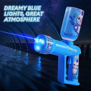 Gun Toys Fully Automatic Fun Water Gun Light Up Toy Children Summer Party Electric Water Gun Cotton Outdoor Toys for Boys Girl Kids Gifts L240311