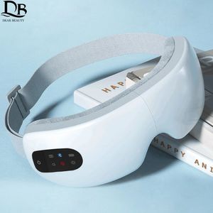 Smart USB ricaricabile elettrico massaggiatore per occhi pressione dell'aria compressa occhiali da massaggio pieghevole Bluetooth musica occhi massaggio auto 240301
