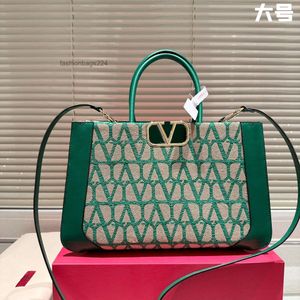 Valenttino Tote Loco Fashion Shourdent Leather Reath Canvas Bag Handbag Designer Long Strap Bags HandBag