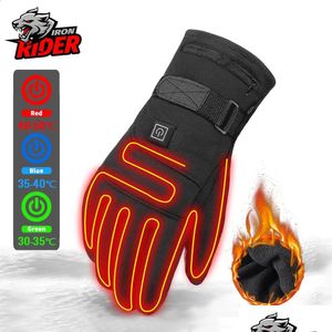 Luvas de esqui Herobiker Motocicleta À Prova D 'Água Aquecida Guantes Moto Touch Sn Bateria Powered Moto Racing Equitação Winter Drop Delivery S Otzvk