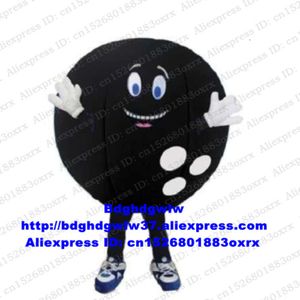 Trajes da mascote bola preta tigela gutterball bowling pin mascote traje adulto personagem dos desenhos animados festa esportiva minipink mais vendido zx2942