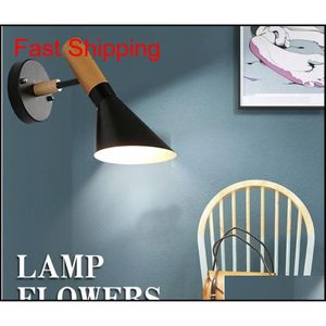 Nordic Wand Lampe Moderne Eitelkeit Licht Schlafzimmer Industrielle Decor Eisen Spiegel Lichter Treppen Licht Loft Dekor Badezimmer Fixtures268t