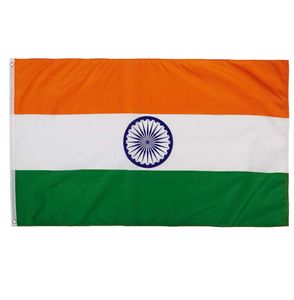 Indiens flaggor Country National Flags 3039x5039ft 100D Polyester med två mässing GROMMETS4192507