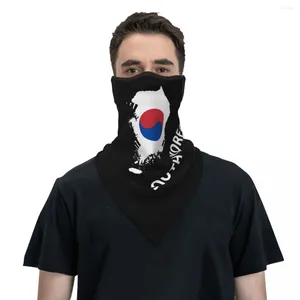 Bandanas Flag Of South Korea Bandana Neck Warmer Men Women Winter Ski Tube Scarf Gaiter Face Mask Cover