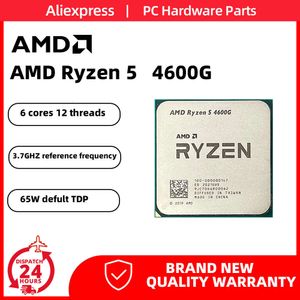 Yeni AMD Ryzen 5 4600G R5 4600G CPU 3.7 GHz 6 Çekirdekli 12 Taşlı İşlemci 3.7GHz TDP 65W 7NM L3 = 8M L2 = AM4 DDR4 Anakart için 3m