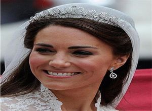 Vintage gelin başlıkları taç Kate prenses kraliyet taçları kadın tiaras gelin headdress düğün prenses headdress başlıkları Acce8078877