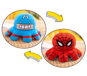 Hela reversibel Plush Doll Spider Cartoon Movies TV Plush Toy Gifts for Children 20CM8972343