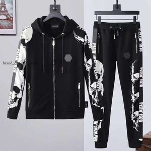 Philip Plein Brand Desigren Mens Phillip Plein Hoodie TOP Trousers Cranio Designer Hexagon Tracksuit Men Hoodies Casual Phillip Plein Tracksuits Jackets Pant 2524