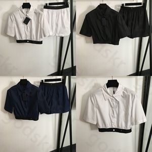 Moda fina camisa shorts feminino solto casual esportes shorts clássico manga curta webbing blusa cintura elástica shorts agasalho