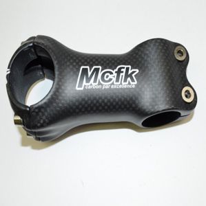 MCFK 3K ألياف الكربون دراجة الدراجات الجذعية أجزاء الدراجات الجذعية الكربون 318 مم × 60 80 90 100 110 120 مم زاوية 6 ° لامع لامع الطريق MTB4771578