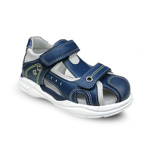 Ортопедические летние детские сандалии на жесткой спине для мальчиков, внутренняя обувь с мягкой подошвой 13,5-19,5 см, детская обувь 240326