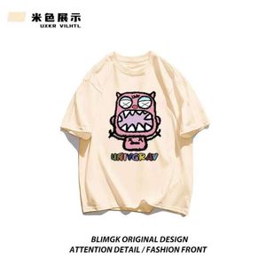 Frauen T-shirt Neue Sommer Frauen Kurzarm Tops Baumwolle T-shirt Koreanischen Stil Dame Kleidung Pailletten Perlen T-shirt Girl0220v23