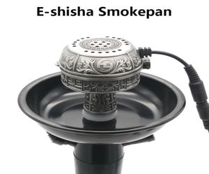 Large Size Multifunctional Metal EShisha Smokepan Electronic Tobacco Bowl Ceramic Charcoal For Hookah Sheesha Chicha Narguile ac4754971