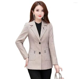 Women's Jackets Mom Spring And Autumn Coat Middle-aged Lady Small Suit Casual European American Fashion Loose Female Tide 5XL.