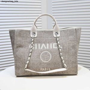 Mulher bolsas de luxo designer saco lona canal tote grande capacidade bolsa ombro casual viagem cruz corpo sacos praia moda denim