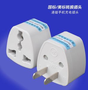 Ny Universal UK EU AU CN till US Adapter USA Travel Charger Adapter AC Power Plug Converter 100pcslot DHL4948658