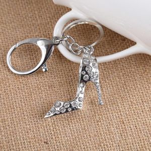 Keychains Hollow Out High Heel Shoes Keychain Purse Bag Buckle HandBag Pendant For Car Keyring Holder Women Gift AZL672266p