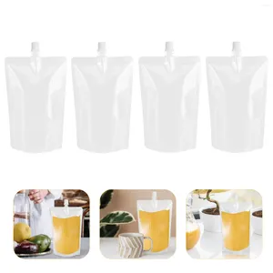 Retire recipientes 50 peças frascos para beber água chaleira leite bolsa ocultável saco de bebidas miss