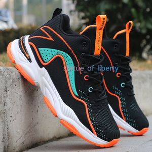 Men's Breathable Mesh Sports Shoes, Air Cushion Flat Running Sneakers, Training, Outdoor, Spring and Autumn v7