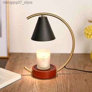 Lâmpadas Shades Nordic Candle Warmer Lâmpada Aroma Lâmpadas 110V-230V Mesa de Cabeceira Mood Light Quarto Retro Interior Iluminação Luzes L240311