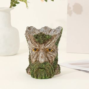 tree man flowerpot resin flower pot succulent plants planter bonsai garden decoration creative ornamenter decor 240309