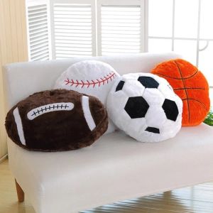クッションInsソフトなぬいぐるみクッションスポーツ枕リビングルーム用の家の装飾クリエイティブバスケットボールフットボールシェーディークッションギフト