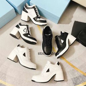 Walking Pra Senaste designerklänning Sole Shoes 8cm High-Heeled Shoes Casual Women Sneakers Leather Technical Size Fabric Renylon Chunky Light 35-41 Gummi