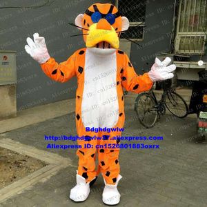 Mascot kostymer orange-gul panthera pardus cheetah leopard panther pard maskot kostym karaktär nöjan animation zx616