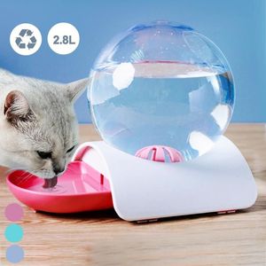 2 8L Otomatik Pet Su Dispenser Kedi Köpek Besleyici Çeşme Kabarcığı Otomatik Kediler Su Çeşmesi Kedi Pets için Büyük İçme Kasesi2834