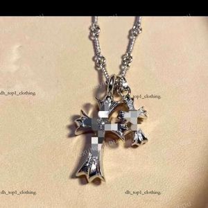 Jewelry Designer Necklace Double Cross CH Necklace Women's American Light Luxury Design High Sense Men's Chain Chromees Necklace Hearts Necklace 186