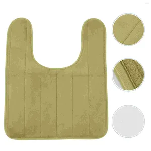 Bath Mats Toilet Mat U- Shaped Rugs Absorbent Rug Dry Quickly Non- Bathroom Floor Carpet For Sink