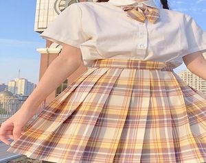 2020 Cute Mini Homecoming Dresses Pleated Skirt High Waist ALine Plaid Skirts Fashion Homecoming Dresses JK043142159